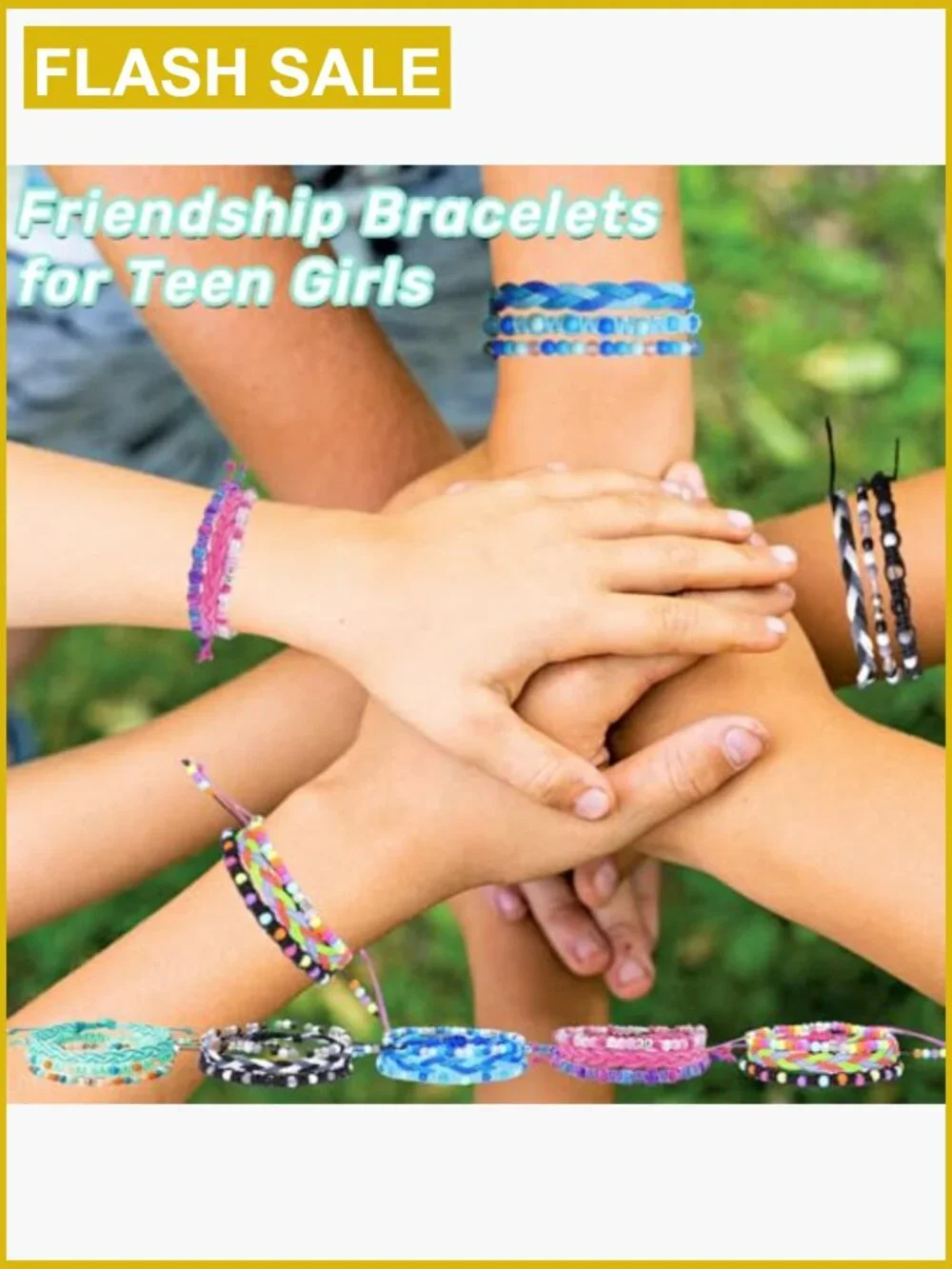 15 Braided Beaded Friendship Bracelets for Teens Stackable Woven Girls Birthday
